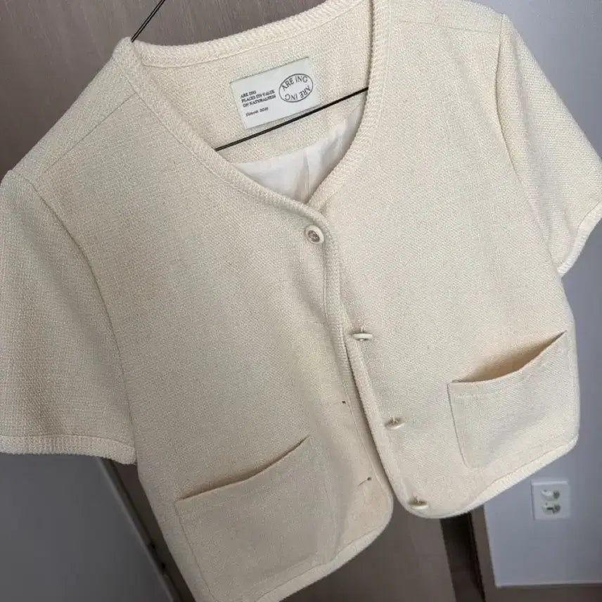 [BUNJANG] Short Sleeve Tweed Jacket / 반팔 트위드 자켓
