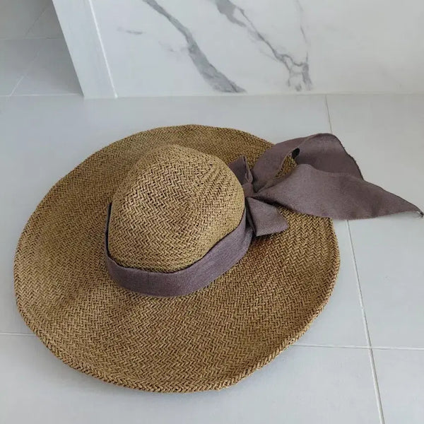 [BUNJANG] Metroc City Ribbon Detail Straw Hat / 메트로시티 모자(새상품)