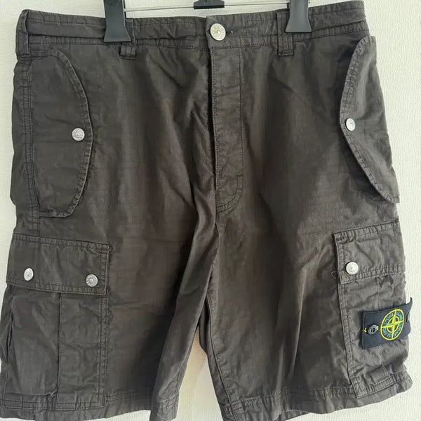 [BUNJANG] Stone Island Cargo Ripstop Shorts W30 / 스톤아일랜드 카고 립스탑 반바지 W30 TYPE CO 핏