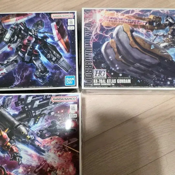 [BUNJANG] Bandai Gundam Thunderbolt HG 3-Set Model Kit / 건프라 3종 세트 썬더볼트 HG