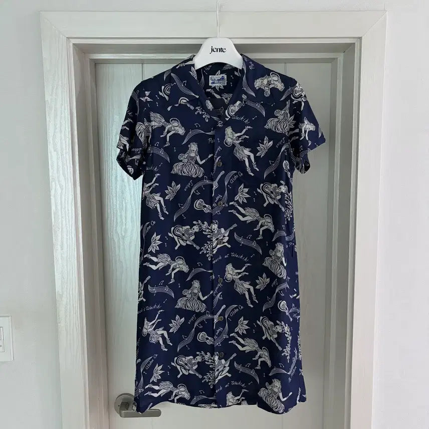 [BUNJANG] BEAMS x Sun Surf Rayon Long Shirt / 빔즈 재팬 x 선서프 여성 별주 레이온 롱셔츠 빔즈보이
