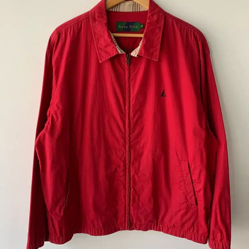 [BUNJANG] Beanpole Red Blouson Jacket / 빈폴 블루종 레드 자켓