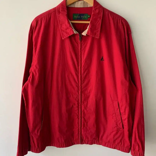 [BUNJANG] Beanpole Red Blouson Jacket / 빈폴 블루종 레드 자켓