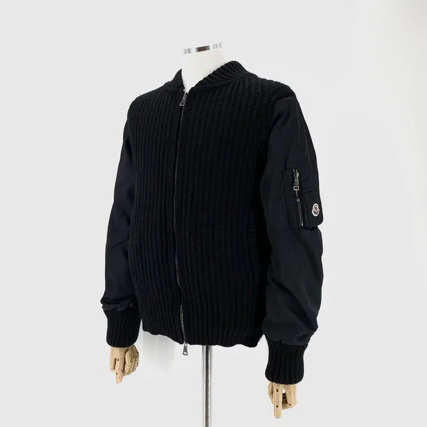 [BUNJANG] Moncler Unisex Bomber Knit Zip-Up Jacket / 몽클레르 몽클레어 남녀공용 항공 점퍼 니트 자켓