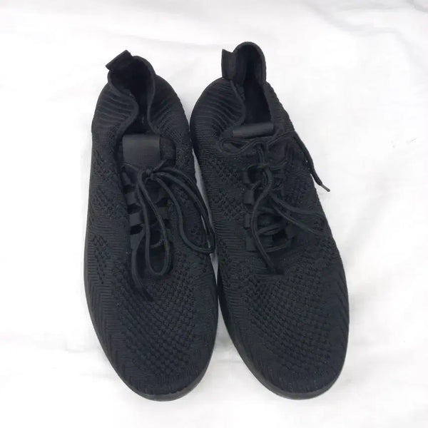 [BUNJANG] Black Knit Sneakers 270 / 블랙 니트 스니커즈 270