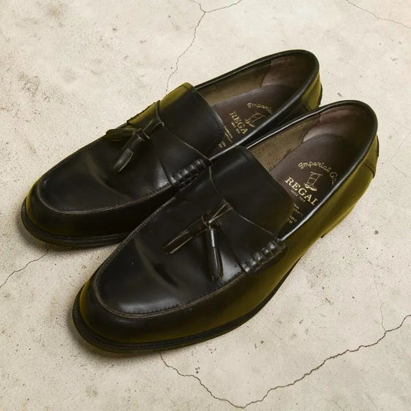 [BUNJANG] Heritage Regal Black Leather Tassel Loafers 265EE / 헤리티지 리갈 테슬 로퍼 265