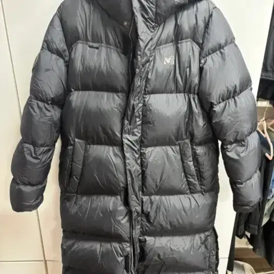 [BUNJANG] Millet Mid Long Padding Black / Millet 롱패딩 블랙