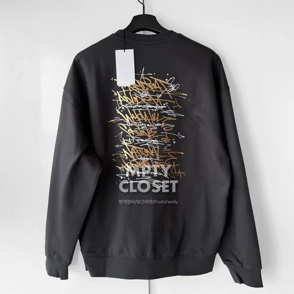 [BUNJANG] Customellow x Bisco Smith Collaboration Graphic Sweatshirt (Grey, M) / 커스텀멜로우 Bisco Smith 콜라보 맨투맨 그레이