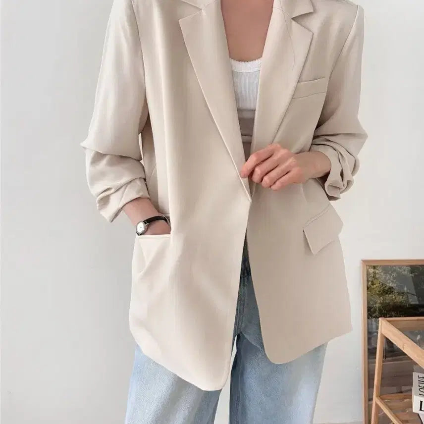 [BUNJANG] Oversized Women's Jacket / 새상품)  오버핏 여성 자켓