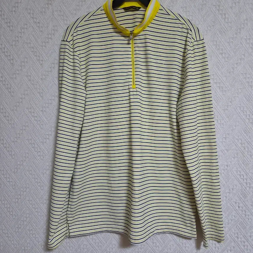 [BUNJANG] Louis Castel Striped Half-Zip Golf Shirt / 루이까스텔 셔츠