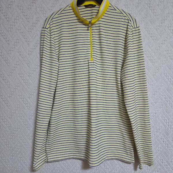 [BUNJANG] Louis Castel Striped Half-Zip Golf Shirt / 루이까스텔 셔츠