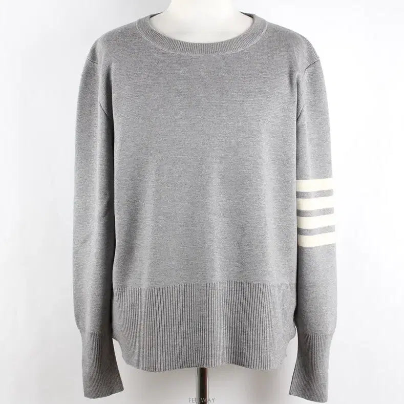 [BUNJANG] Thom Browne Milano Stitch Armband Knit Grey Size 5 / 톰브라운 사선완장 밀라노스티치 니트 그레이 5
