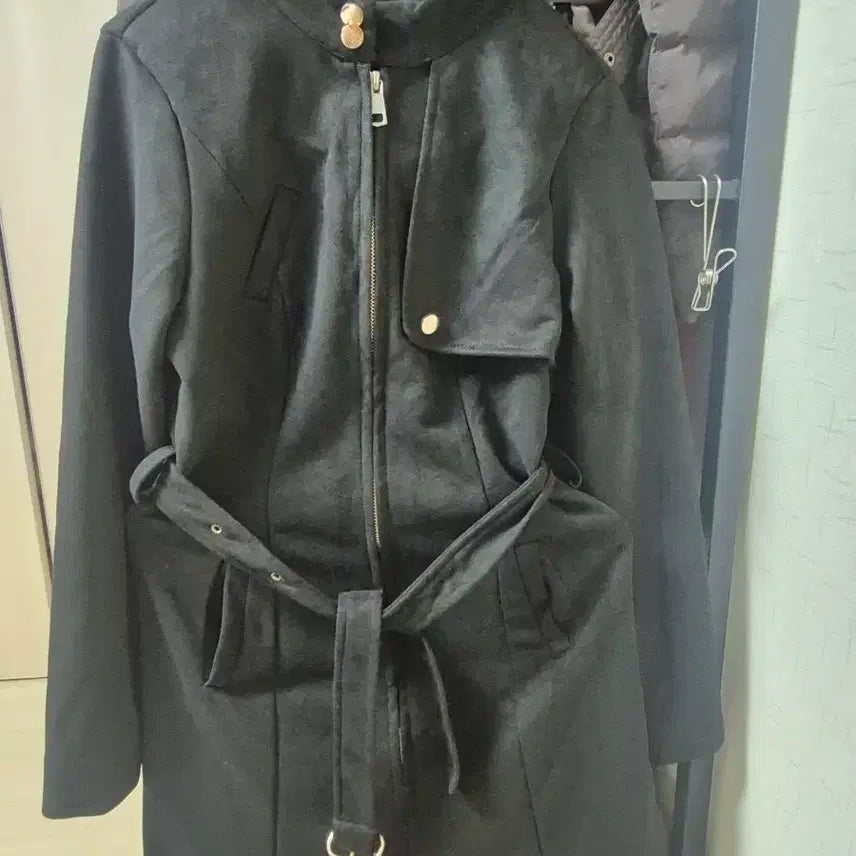[BUNJANG] Black Jacket Dress with Belt / 검정색 자컷원피스