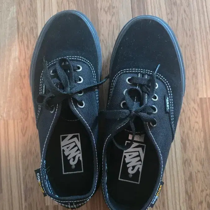 [BUNJANG] Vans Authentic Suede Cordura Black Shoes / 반스 어센틱 스웨이드 코듀라 블랙 225
