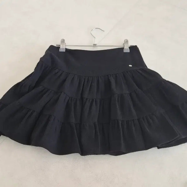[BUNJANG] HOWVAS Ruffle Skirt Black S / 호와스 러플 스커트 블랙 S