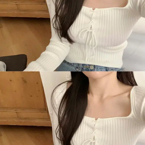 [BUNJANG] Kkomigo Square Ribbed Knit (New, Unsealed) / [미개봉 새상품]꼰미고 스퀘어 골지 니트
