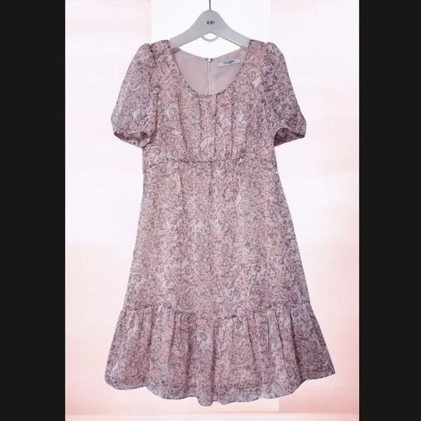 [BUNJANG] ZOOC Lovely Pattern Flare Dress / ZOOC 러블리 패턴 플레어 원피스 S사이즈 쥬크