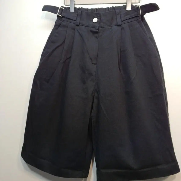 [BUNJANG] Black Pintuck Shorts (Size 26-28) / 블랙 핀턱 반바지 26~28사이즈   68030