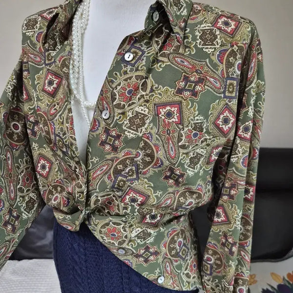 [BUNJANG] Elegant Unique Antique Blouse / 세련 유니크 엔틱 블라우스