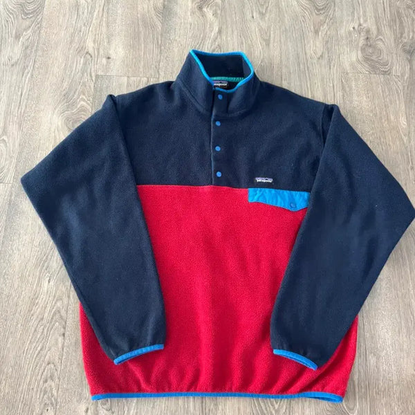 [BUNJANG] Patagonia Synchilla Fleece Pullover L Navy Red / L 파타고니아 신칠라 플리스 풀오버 네이비 레드