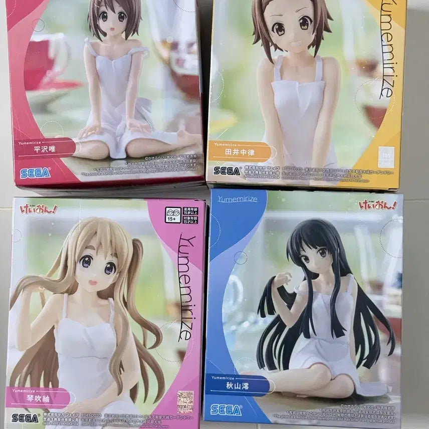 [BUNJANG] Sega K-ON! Yume realizes Figure 4 Types Set / 세가 케이온! 유메미리즈 피규어 4종 세트