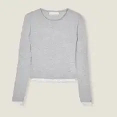 [BUNJANG] Le Plain The Layer Tee Long-Sleeve T-Shirt / 르플레인 The Layer Tee 더 레이어 티