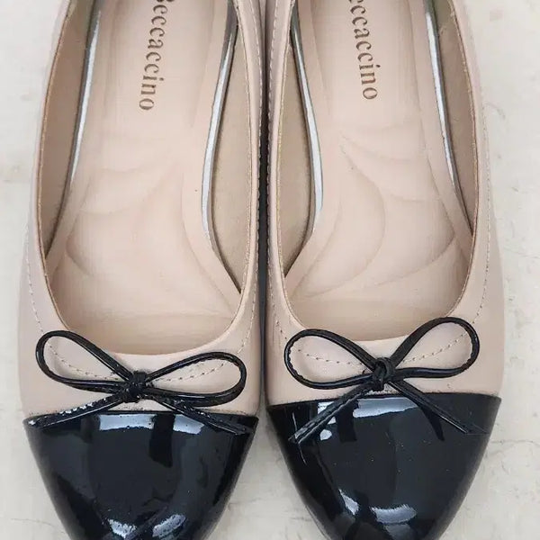 [BUNJANG] Becachino Ballet Flats Beige/Black / 베카치노 발레 플랫슈즈 베이지/블랙