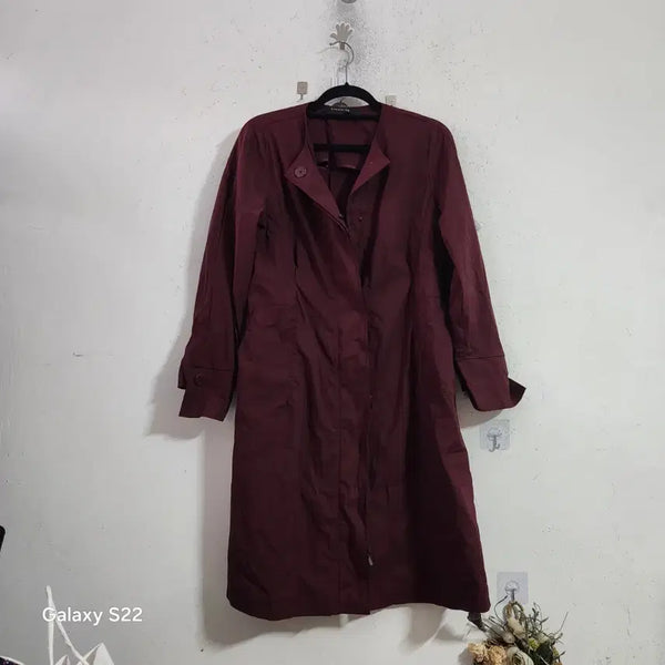 [BUNJANG] She's Madeleine Wine Color Coat / 쉬즈미스 코트 와인색