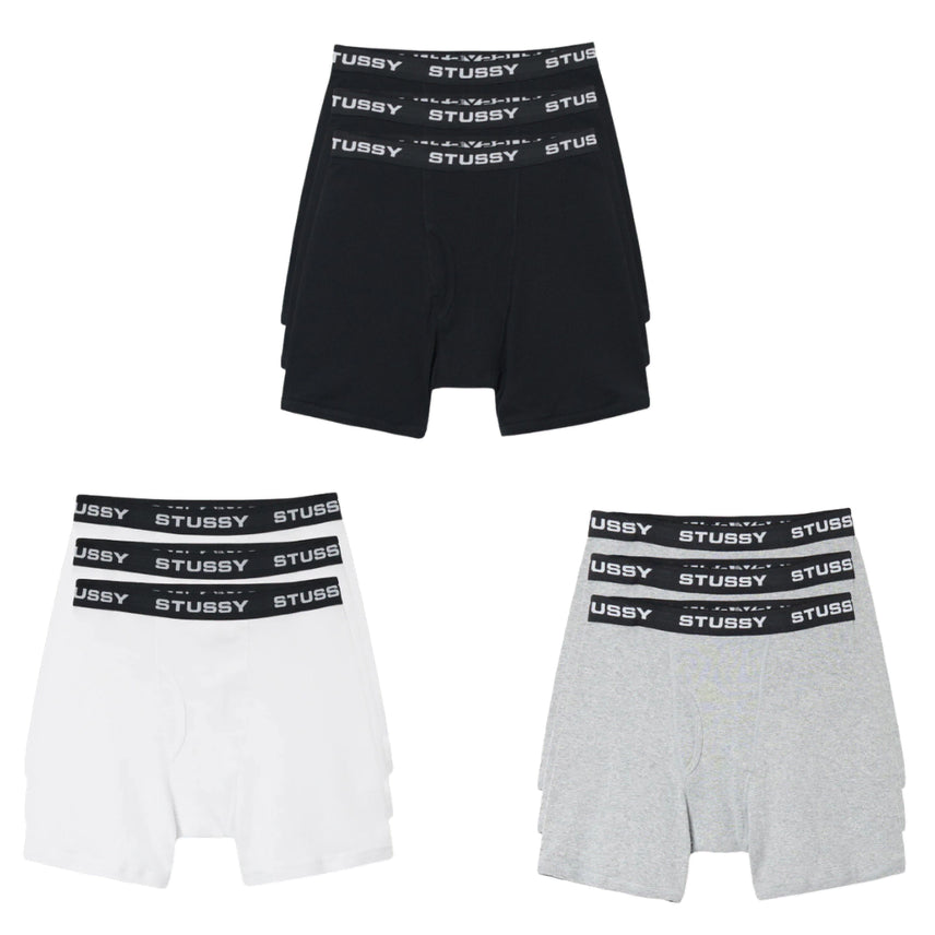 [BUNJANG] Stussy Boxer Briefs 3 Pack / (S-XL/해외) 스투시 박서 브리프 3PACK 3종