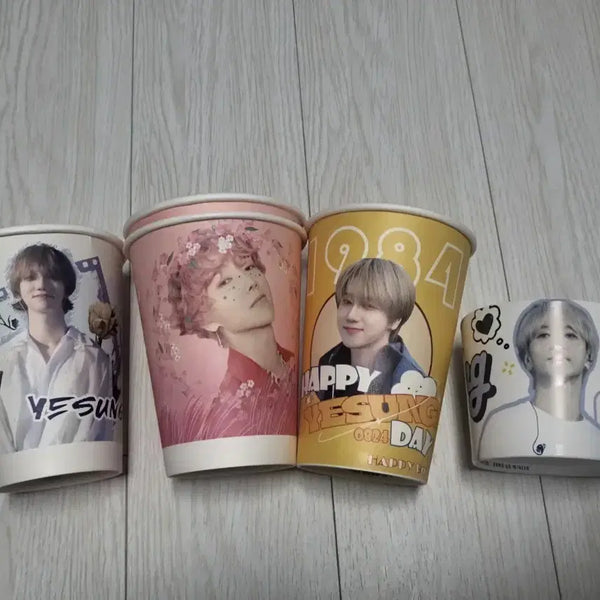 [BUNJANG] Super Junior Yesung Birthday Cafe Goods Cup Set / 슈퍼주니어 예성 생카 굿즈