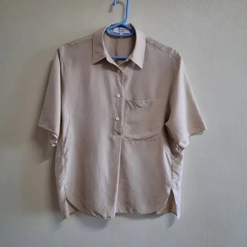 [BUNJANG] Theory Project Silk Short Sleeve Top / [띠어리 프로젝트] 실크 반팔 상의