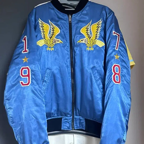 [BUNJANG] Diesel Eagle Embroidery Blouson Jacket / 디젤 블루종 자켓 독수리 자수