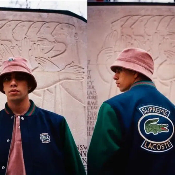 [BUNJANG] Lacoste x Supreme Collaboration Varsity Jacket (L) / 라코스테 슈프림 콜라보 바시티 자켓 L사이즈