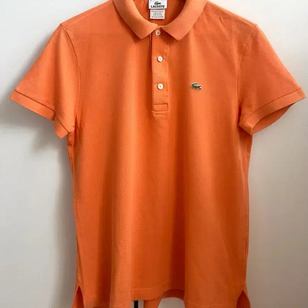 [BUNJANG] Lacoste Orange Short Sleeve Polo Shirt Size 4 / 라코스테 반팔 카라티 오렌지 size4
