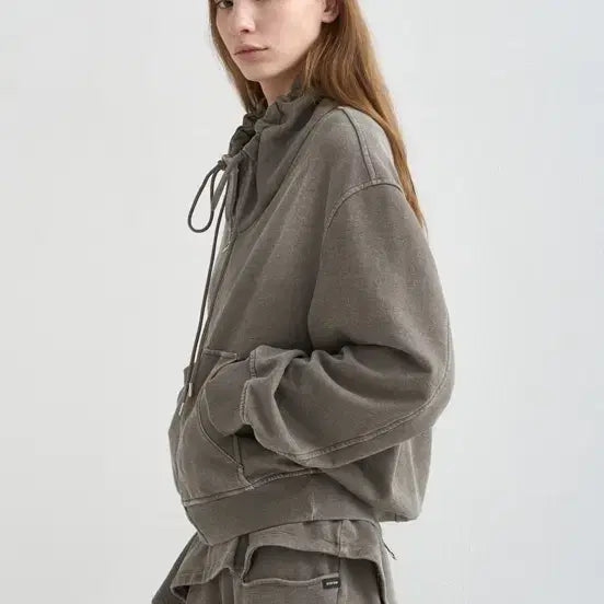 [BUNJANG] SYSTEM 26 Years Sweat Zip-Up Jumper - Brown (Khaki) / SYSTEM 26년 스웻 집업 점퍼