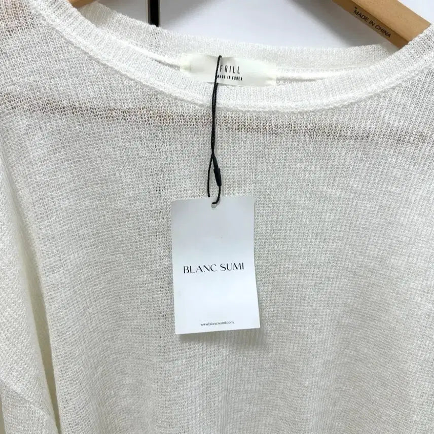 [BUNJANG] Blanc Sumi Feminine Knit White / 블랑수미 여리여리 니트 화이트