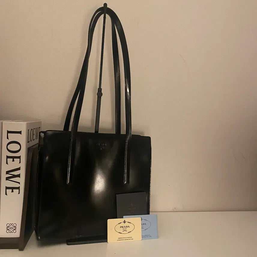 [BUNJANG] PRADA Black Patent Leather Shoulder Bag / PRADA / 빈티지 프라다 블랙 페이던트 숄더백