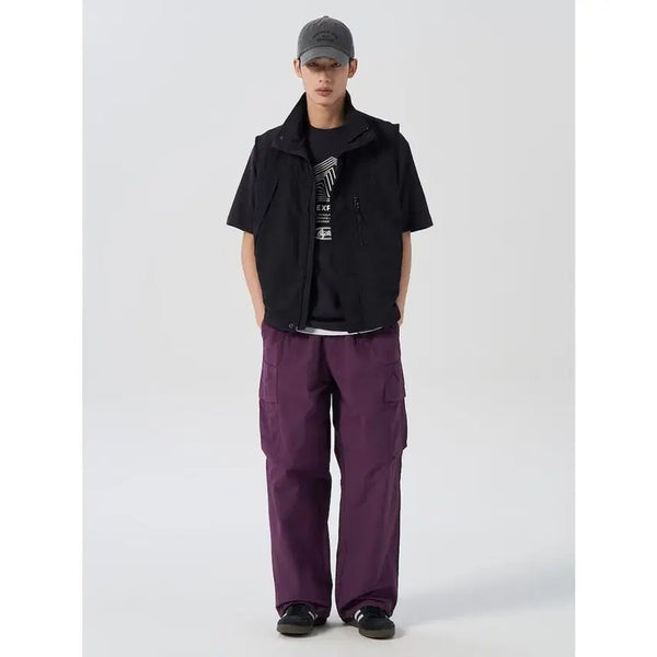[BUNJANG] 8SECONDS 3D Pocket Nylon Cargo Pants Purple M / 에잇세컨즈 입체 포켓 나일론 카고 팬츠 퍼플 M