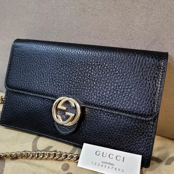 [BUNJANG] Gucci GG Interlocking Chain Crossbody Bag / 정품 구찌 GG 인트로킹 체인 크로스백