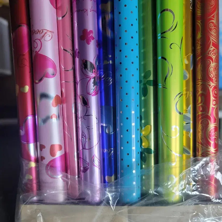 [BUNJANG] Metallic Wrapping Paper (100 Sheets) / 메탈포장지 100개입