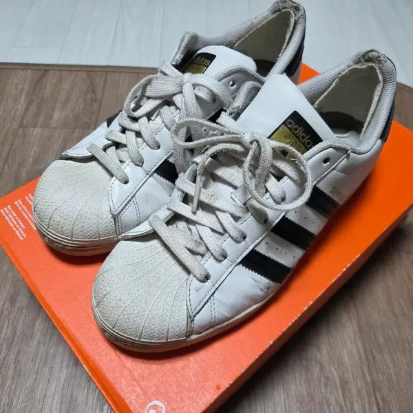[BUNJANG] Adidas Superstar White/Black 275 / 아디다스 슈퍼스타 흰검 275