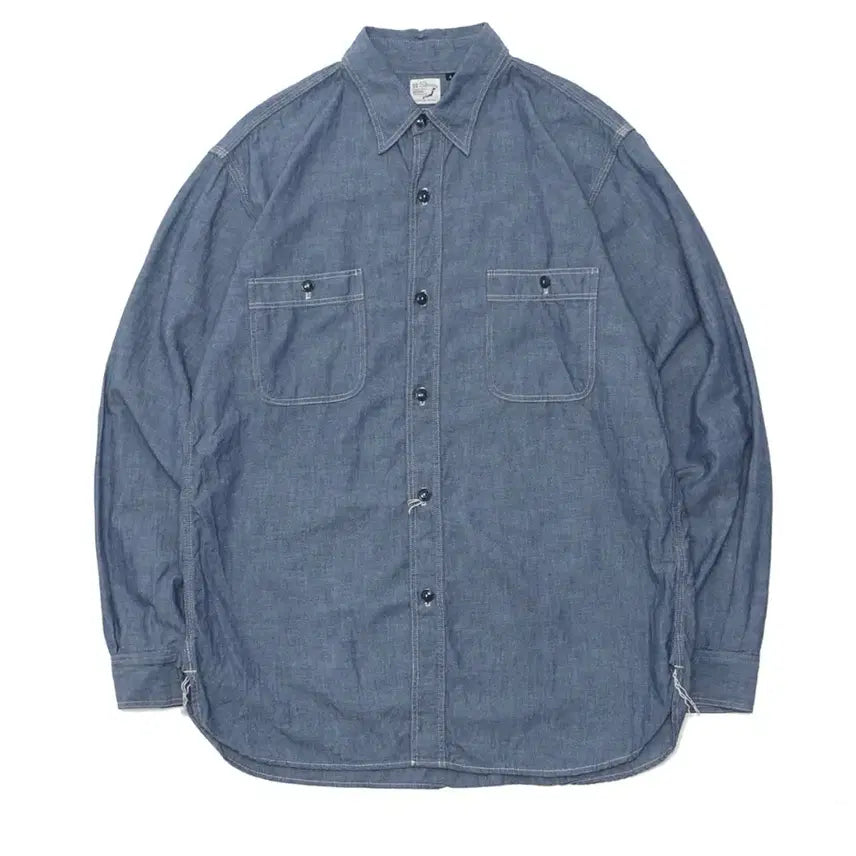 [BUNJANG] OrSlow Chambray Shirt Regular Fit Size 6 / 오어슬로우 샴브레이셔츠 일반핏 6 사이즈