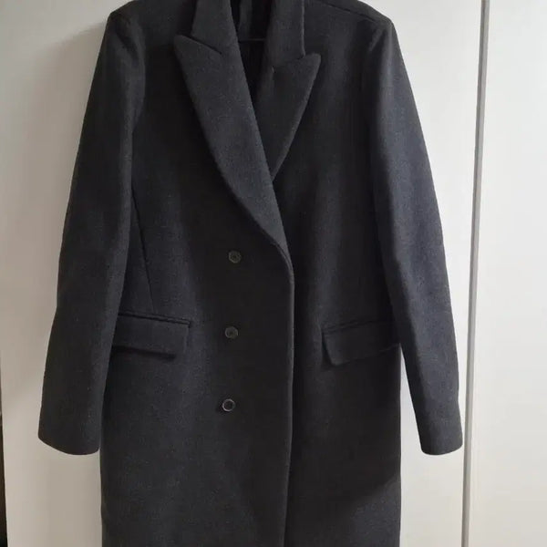 [BUNJANG] Solid Homme Cashmere Coat Charcoal Grey / 남성 솔리드옴므 캐시미어 코트 차콜 그레이