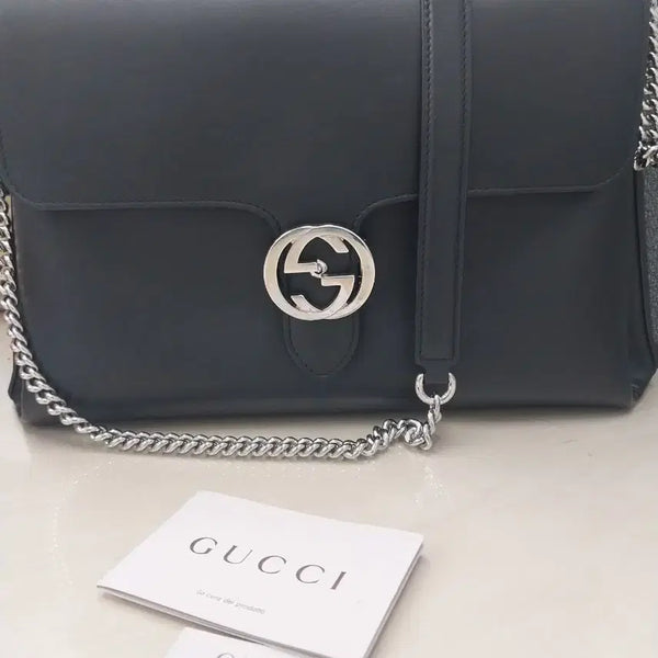 [BUNJANG] Gucci GG Interlocking Tab Handle Chain Bag Large / 구찌 GG인터로킹 탭핸들 체인백 라지