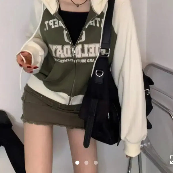 [BUNJANG] Daily Hooded Zip-Up Jacket / 데이 후드집업