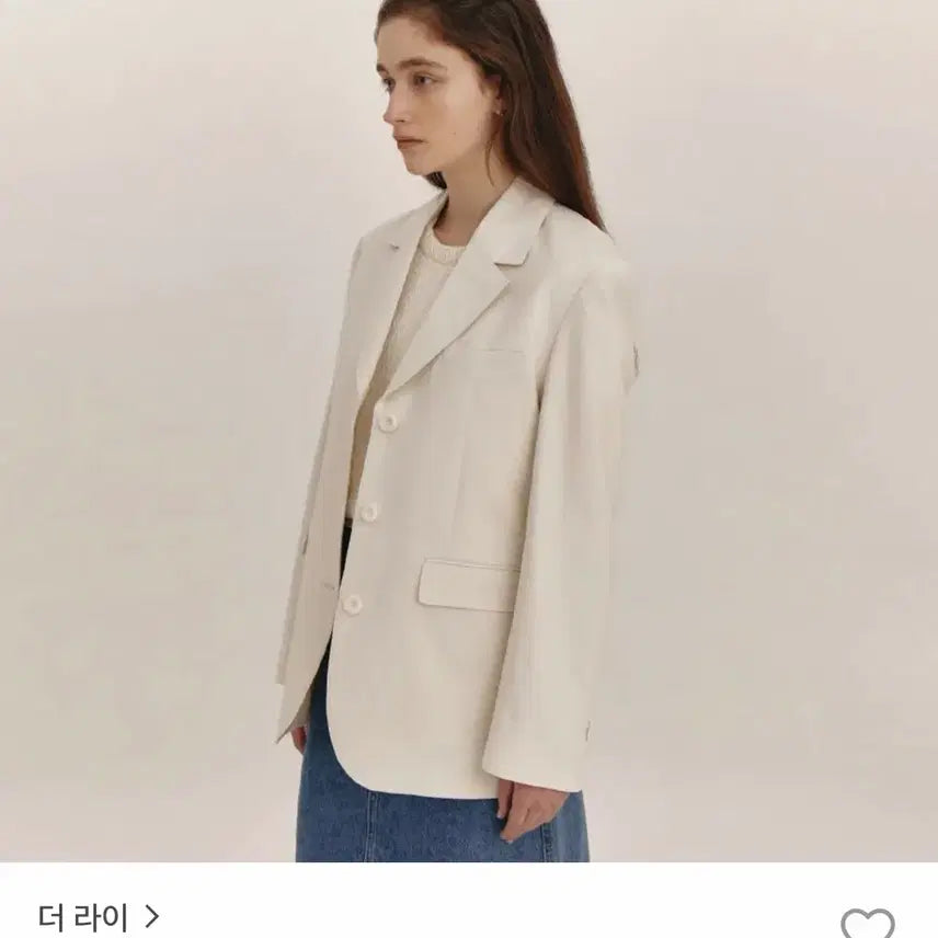[BUNJANG] TheLair Three-Button Single Jacket (Ivory) / 더라이 Three button single jacket (ivory)