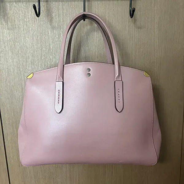 [BUNJANG] COACH Pink Leather Tote Bag / COACH 코치 인디핑크 레더 토트백