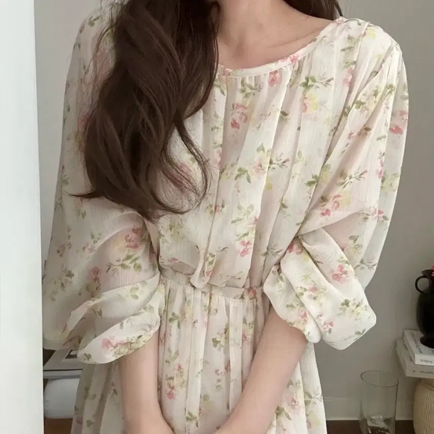 [BUNJANG] Aimisyou Mane Flower Dress / [새상품]아이미스유 마네 플라워 원피스