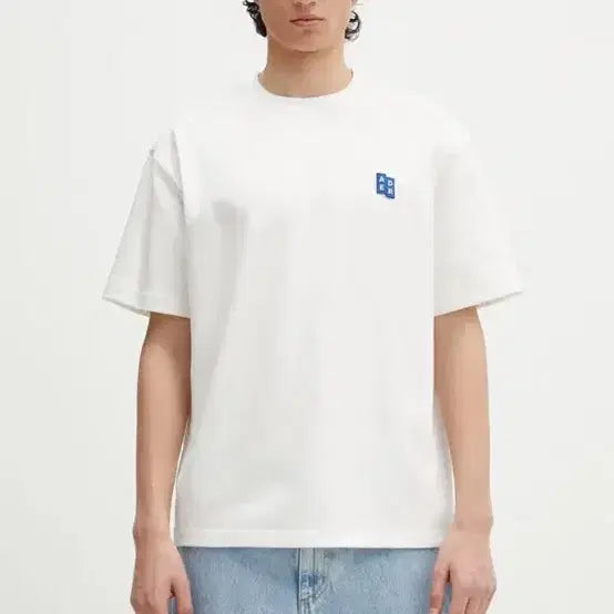 [BUNJANG] Ader Error Logo Short Sleeve T-shirt White L / (새상품) 정품 아더에러 로고반팔티 택o 화이트 L