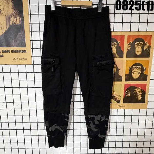[BUNJANG] Camo Pattern Cargo Jogger Pants Black / 카모패턴 카고 조거 팬츠 블랙 0825
